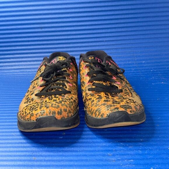 Size 10.5- Women’s Nike Metcon 6 Leopard Cheetah Print AT3160-096 Black Brown - Picture 3 of 8